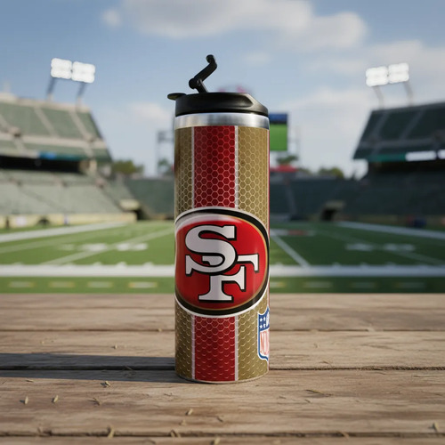 Termo Nfl Logo Y Casco Skinny Tumbler 400ml Personalizado