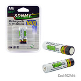 2 Pilas Aaa Recargables 1.2 Volt, 1.600 Mah