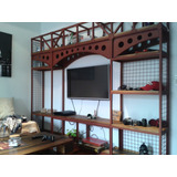 Mueble Rack Para Tv Estilo Industrial