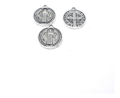 Pack X 40 Dijes Medalla San Benito Insumos Armado Souvenirs 