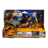 Set Jurassic Wolrd Dominion Owen Velociraptor Beta - Mattel
