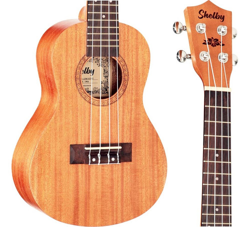 Ukulele Shelby Concert Su23m Stnt Mogno Acústico - 23m