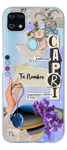 Funda Para Zte Mujer Signo Zodiaco Capricornio Con Nombre