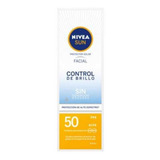 Protector Solar Nivea Sun Facial Control De Brillo Fps 50