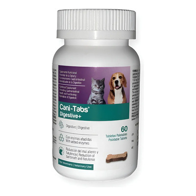 Cani-tabs Digestive+ Petmedica 60 Tabletas | Envío gratis