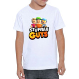 Camiseta Infantil Stumble Guys Impresso Sublimação Poliéster