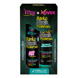 Kit Shampoo + Acondicionador Santo Black Novex 300ml C/u