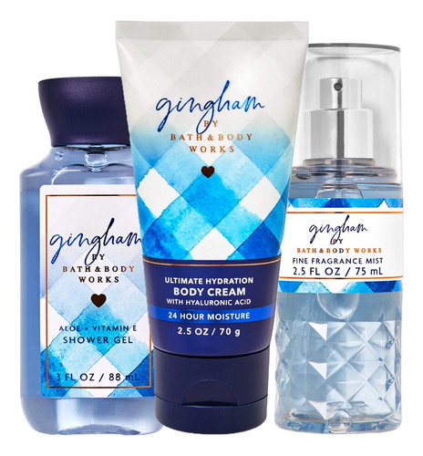 Gingham Kit De Regalo Mini Bath & Body Works