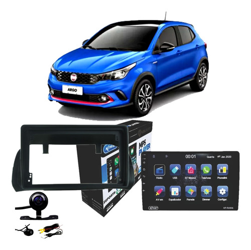 Central Multimidia Carplay Android Auto Argo 2020 2021 2022