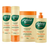 Kit Kolene Original Shampoo/condic/máscara 1kg/pentear 500ml