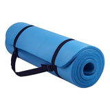 Yoga Mat Colchoneta Pilates Neoprene. 10mm Fitness - El Rey Color Azul