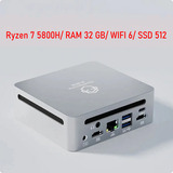 Mini Pc Ryzen 7 5800h - Win 11 - Ddr4 - 32gb Ram 