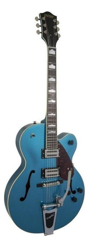 Guitarra Eléctrica Gretsch Streamliner G2420t Hollow Body De Arce Riviera Blue Brillante Con Diapasón De Laurel