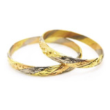 Alianzas Tricolor Oro 18k  En 4 Grs Compromiso-casamiento