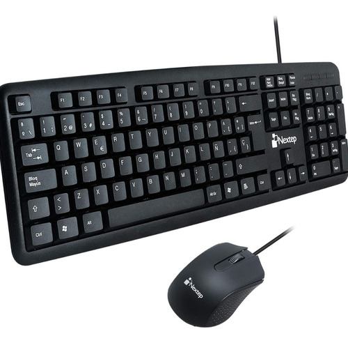 Kit De Teclado Nextep Y Mouse Alámbrico Ne-416 