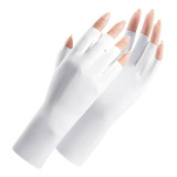 10 Pares De Guantes Protección Uv Sin Dedos Para Manicure 