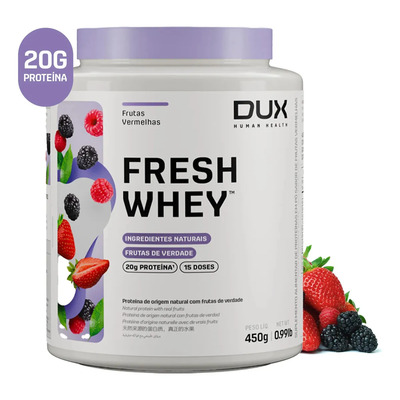 DUX HUMAN HEALTH Fresh Whey Proteína Frutas Vermelhas 450g | Frete grátis