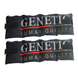 2 Tobilleras Genetic Black 4 Kilos  Entrenamiento Fuerza Gym