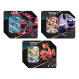 Kit 3 Latas Pokémon Realeza Absoluta Aves Lendárias De Galar