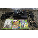 Xbox 360 Super Slim 16gb + Kinect + 3 Jogos Originais
