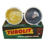 Cola Naval Massa Verde Escuro Epoxi Tubolit Kit A+b 300g