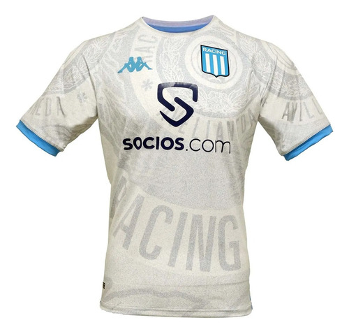 Camiseta Pre Match Niños Racing Club 2023 Original Kappa