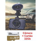 Camera 1080p Filmadora Veicular Automotiva Hd + Cartão 32 Gb