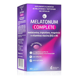 Melatonina Melatonum Complete 30 Cápsulas Mantecorp
