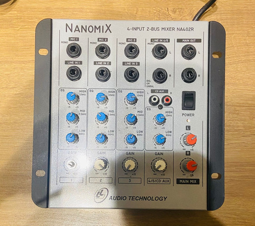 Mesa De Som Ll Nanomix Na402r - 4 Canais