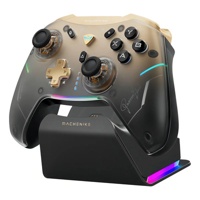 Gamepad Control Gamer Inalámbrico Bluetooth Machenike G5pro V2 Con Carga RGB Base Pc Hot-Swappable Joystick 4K Resolution Optical Gatillos Bumper Trigger Micro interruptor Nintendo Switch Controles Tv | Envío gratis
