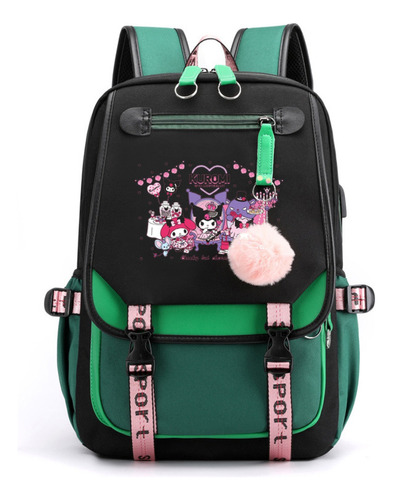 La Mochila Ligera Con Estampado Jhyp Kuromi Es Adecuada Para