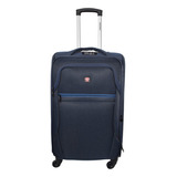 Maleta Swiss Navy® Pilatus Mediana 24 Inch Blanda Expandible Color Azul Lisa