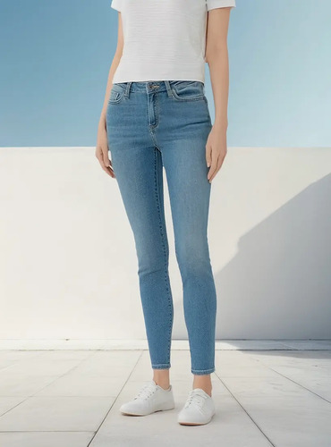 Pantalón Denin Mezclilla De Trabajo Strech Clasico