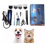 Set Corta Pelo Perro Y Gato Con Accesorios Y Cable 