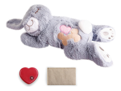 Petprime Dog Heart Beat Puppy Plush Rabbit Toy - Con Bolsa C