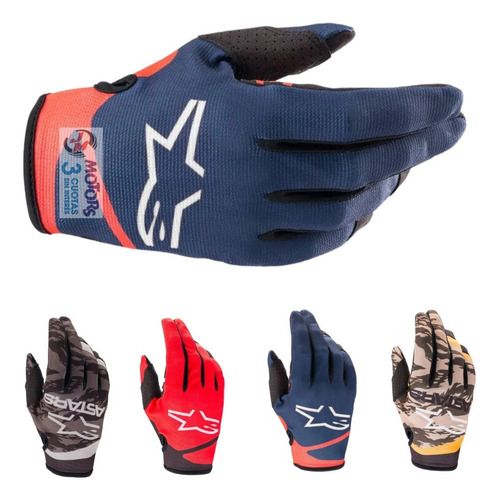 Jm Nuñez Guantes Alpinestars Original Motocross Radar Moto