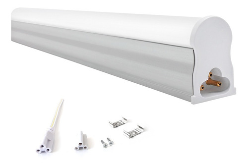 Led Tubular T5 120cm 20w C/calha Completa Luz Neutro