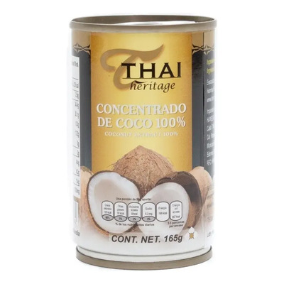 Concentrado De Coco 100 % Thai Heritage 165 Gramos