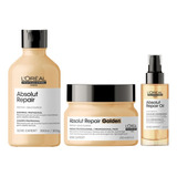 Loreal Reparação Absolut Repair Gold Duo Light + Óleo 90ml