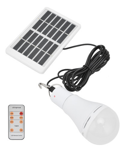 Lâmpada Solar Led De 7w, 5 Marchas, Controlada Por Luz Posit