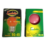 Lampada Bolinha Decorativabg-45 Sadokin 15w220v Vermelho E27