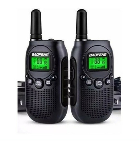 Radio De Comunicacion Baofeng T6 X2 Unidades Negro