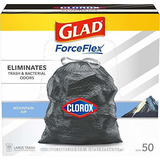 Glad Bolsas De Basura Grandes Con Cordón Forceflex Con Clor