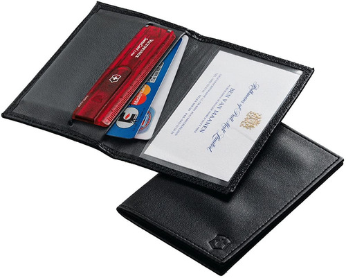 Estuche Swisscard Porta Documentos Victorinox En Puro Cuero