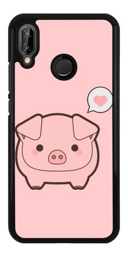 Funda Protector Para Huawei Cerdito Cerdo Puerquito 01