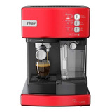 Cafetera Oster Primalatte Bvstem6603 Automática Roja Para Cápsulas Monodosis Y Expreso 127v