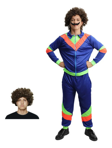 Disfraz Outfit De Ejericio Gym Años 80´s Adulto Hombre