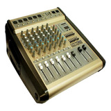 Consola Power Mixer 6 Canales Cvpr-6/bn