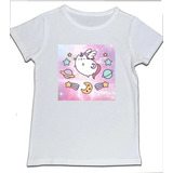 Camiseta Niña Gato Unicornio Universo
