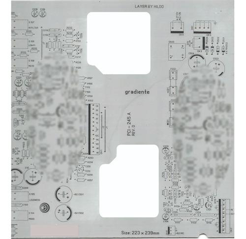 Placa Principal Amplificador Gradiente Model 166 Pci-245 A